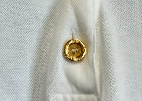 80-90s loewe anagram gold button shirt