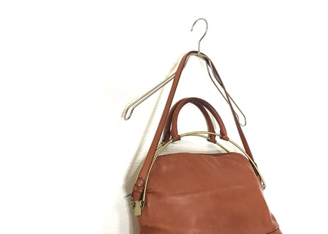 jilsander leather bag brown