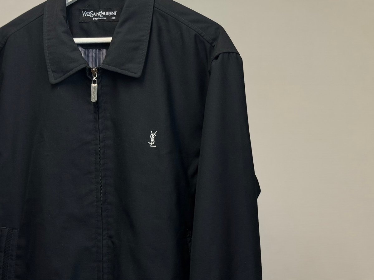 YSL イヴ・サンローラン　ワンポイント刺繍　ジップアップジャケット　XL yves saint laurent ysl logo jacket #2 | weekend