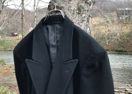80-90s double chesterfield coat
