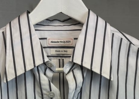 alexander mcqueen stripe shirt