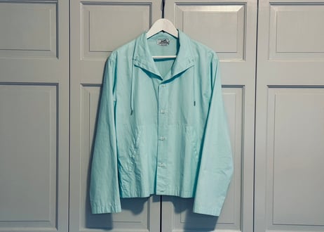 hermes mint green shirt jacket
