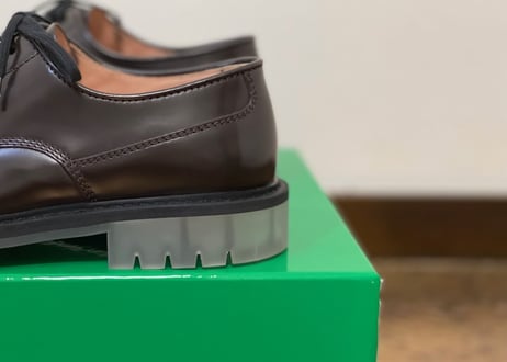 bottega veneta 2020 clear sole shose dead stock 42 dark brown