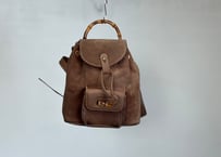 80-90s gucci leather bag brown