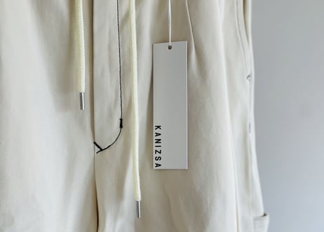 kanizsa drawstrings tack wide pants dead stock