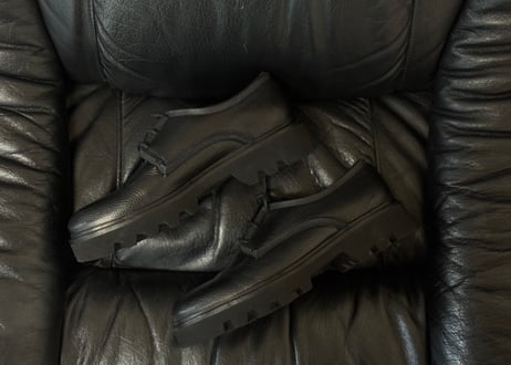 armani leather shose dead stock