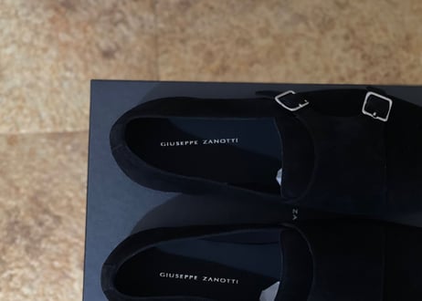 giuseppe zanotti 2021ss double monk strap shose 43 dead stock