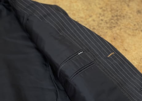 gucci stripe setup suit