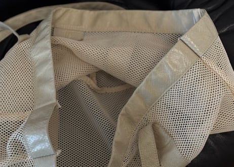 maison margiela "初期" large size mesh leather bag