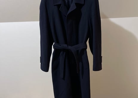 80-90s made in Italy cashmer wool lbelted coat