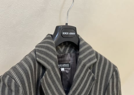 80s giorgio armani stripe set up suit