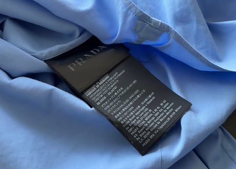 prada 2021ss triangle logo shirt