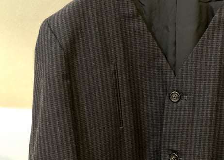 1980s comme des garcons homme no collar jacket dead stock