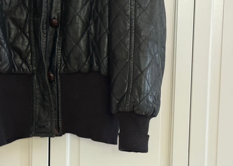 jilsander "本人期" leather jacket
