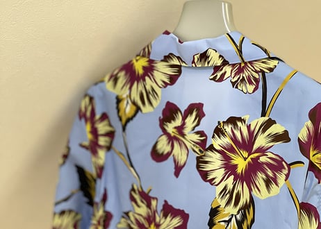 2018ss prada aloha shirt bule dead stock s