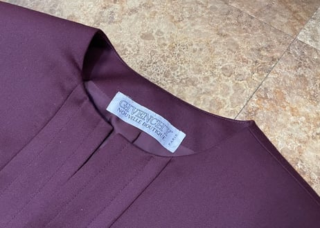 80s givenchy no collar coat