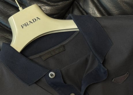 prada logo polo shirt