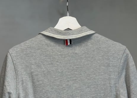 thom browne tricolor polo shirt