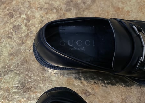 gucci bit loafers black 42