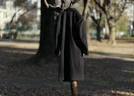 80-90s double chesterfield coat