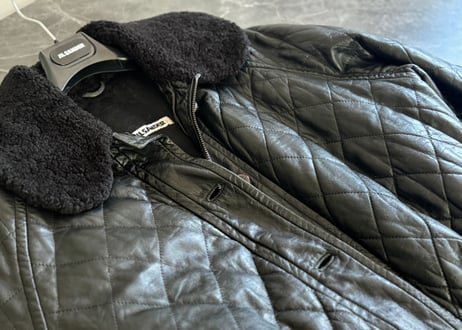 jilsander "本人期" leather jacket