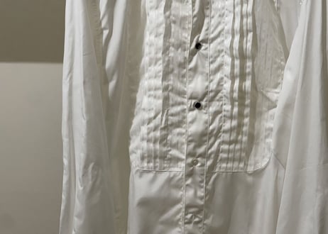 90s yves saint laurent tuxedo shirt