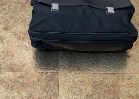 prada leather × nylon bag