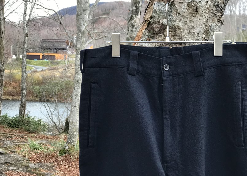 90s ys for men zip wide trousers | weekend tokyo
