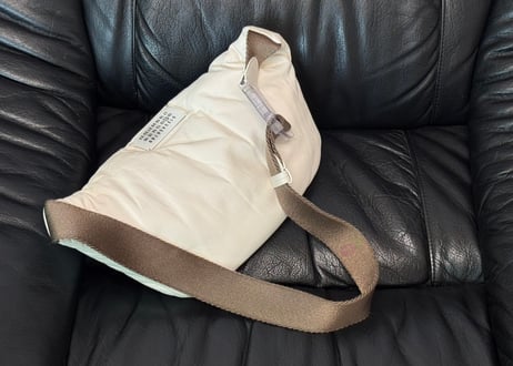 maison margiela glam slam leather shoulder bag