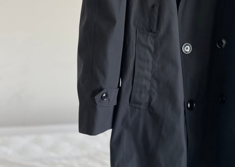 double black trench coat