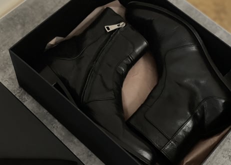 n21 leather heel boots