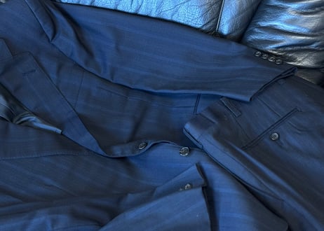 burberry stripe set up suit