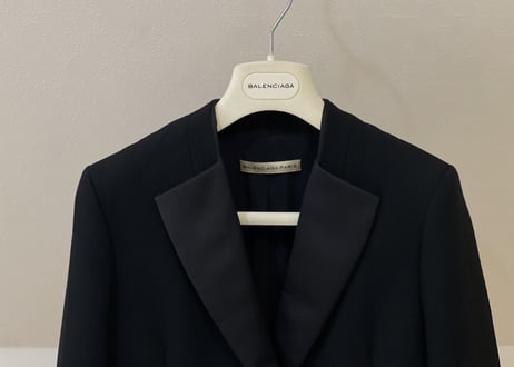 balenciaga "nicolas ghesquiere” tuxedo jacket