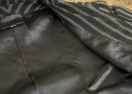 80s giorgio armani stripe set up suit