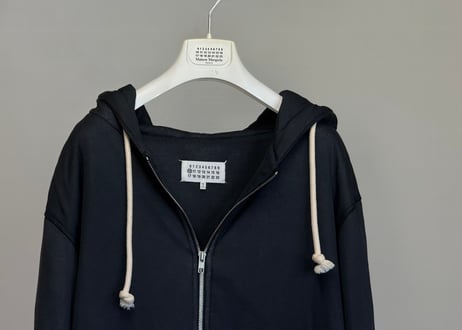 maison margiela drawstrings "中綿" hoodie