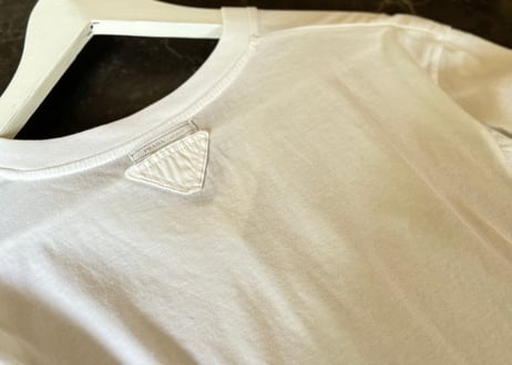 prada triangle rogo tops