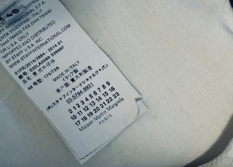 maison margiela bicolor denim pants