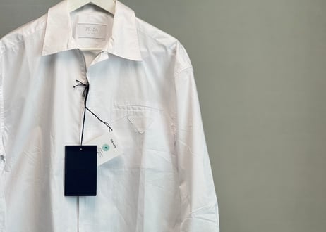 prada 2025ss logo shirt jacket dead stock