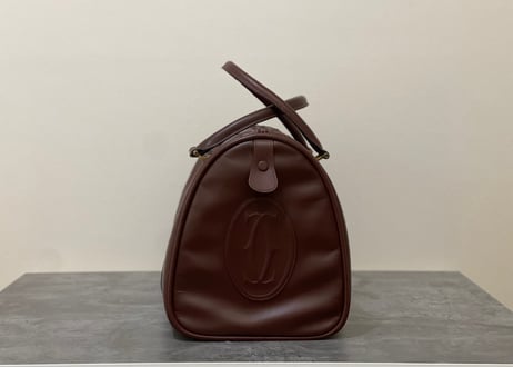 80-90s cartier leather bag