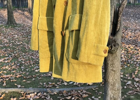 kenzo corduroy doubole coat
