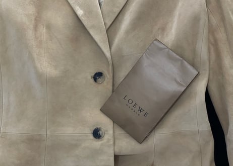 loewe leather jacket dead stock