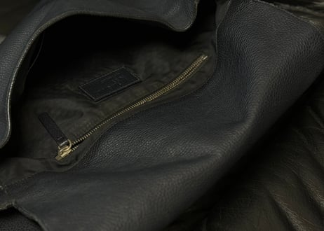 jilsander logo leather shoulder bag