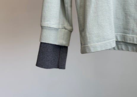 louis vuitton by "Virgil Abloh" knit layered sweat