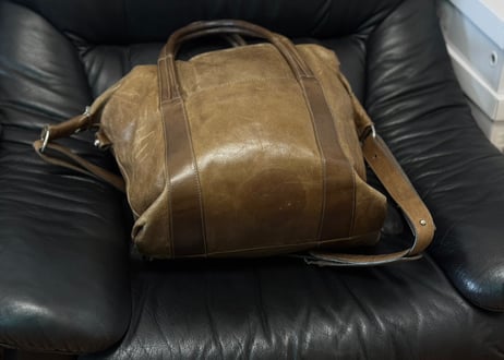 maison margiela leather shouder "sailor bag"
