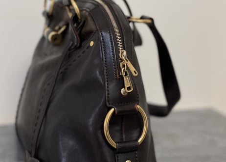 yves saint laurent rive gauche leather bag "muse"