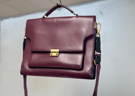 marni leather shoulder bag