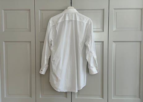 hermes serie button stripe shirt
