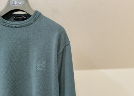christian dior green knit