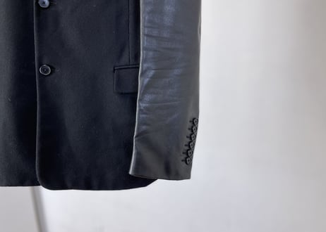 givenchy by riccardo tisci leather sleeve jacket