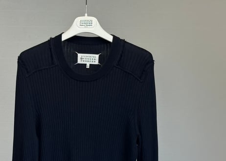 maison margiela elbow patch knit